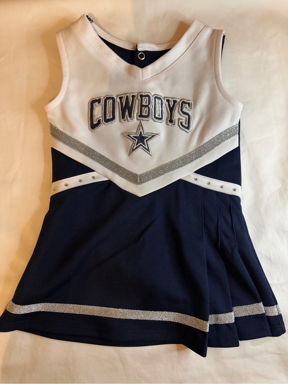 Dallas cowboys toddler cheerleader dress navy
